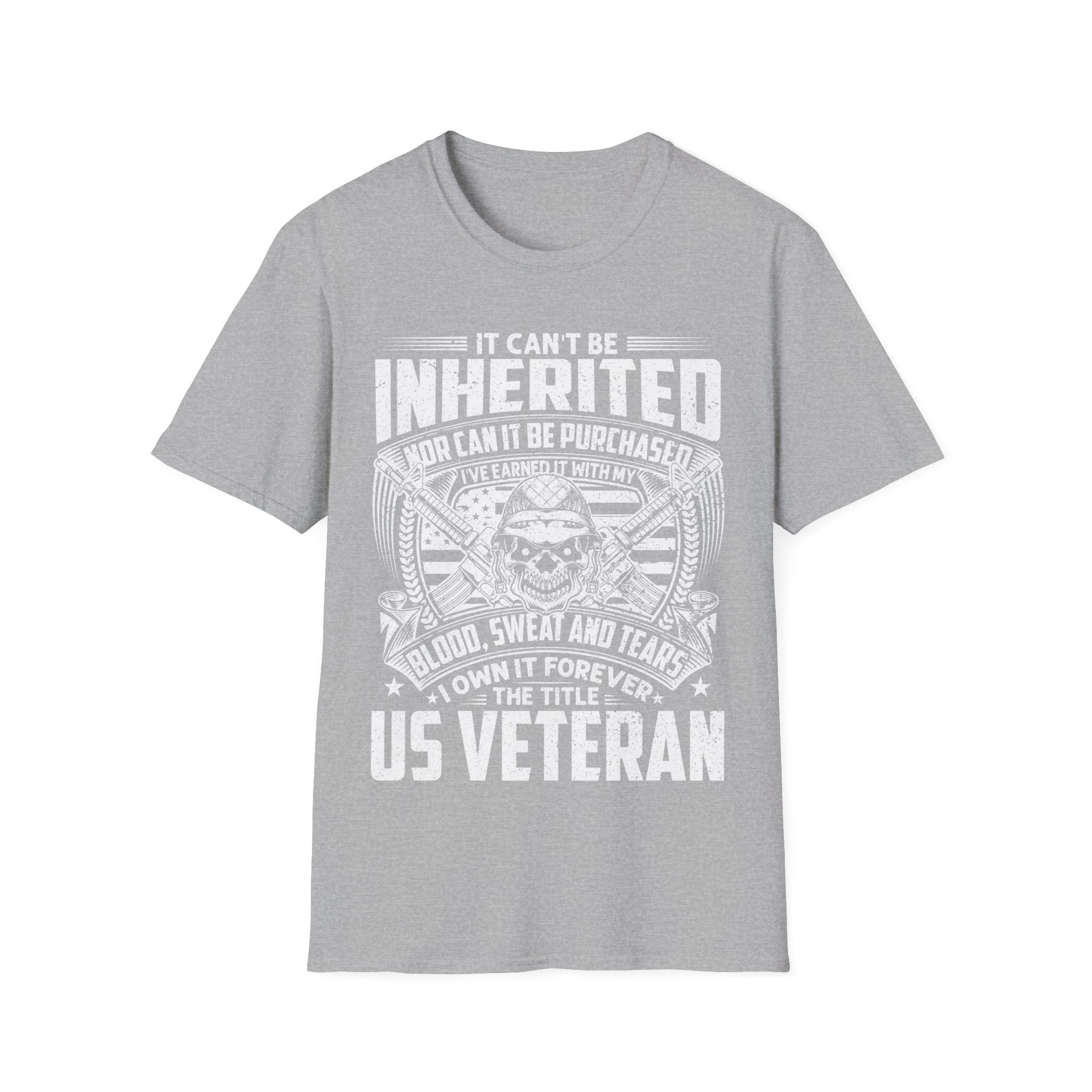 US Veteran I Earned the Title Shirt Blood Sweat and Tears Military Tee