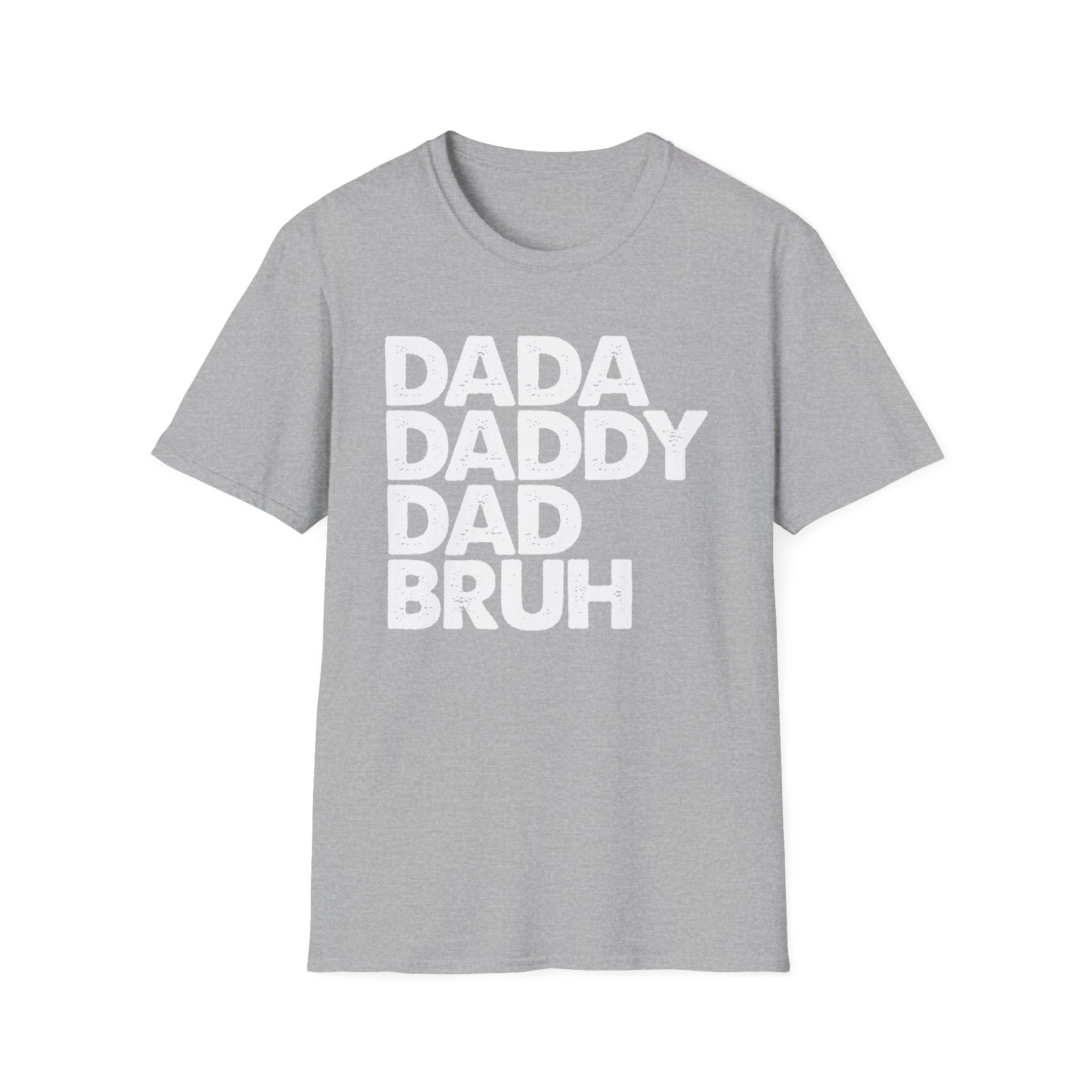 Dada Daddy Dad Bruh T-Shirt Minimal Funny Fatherhood Gift