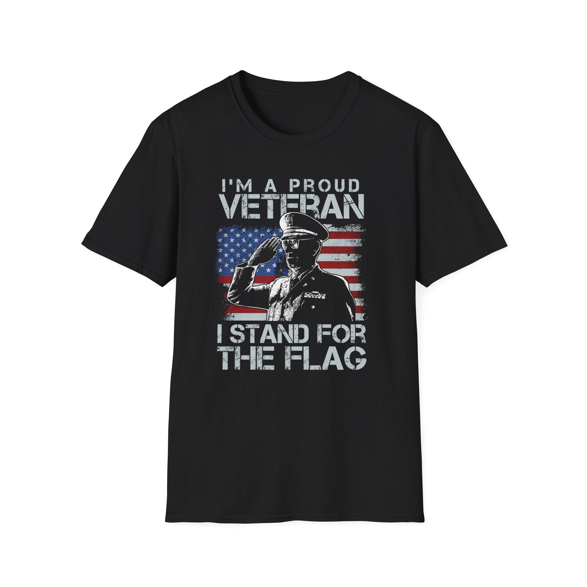 Proud Veteran I Stand for the Flag American Military Patriotic Shirt