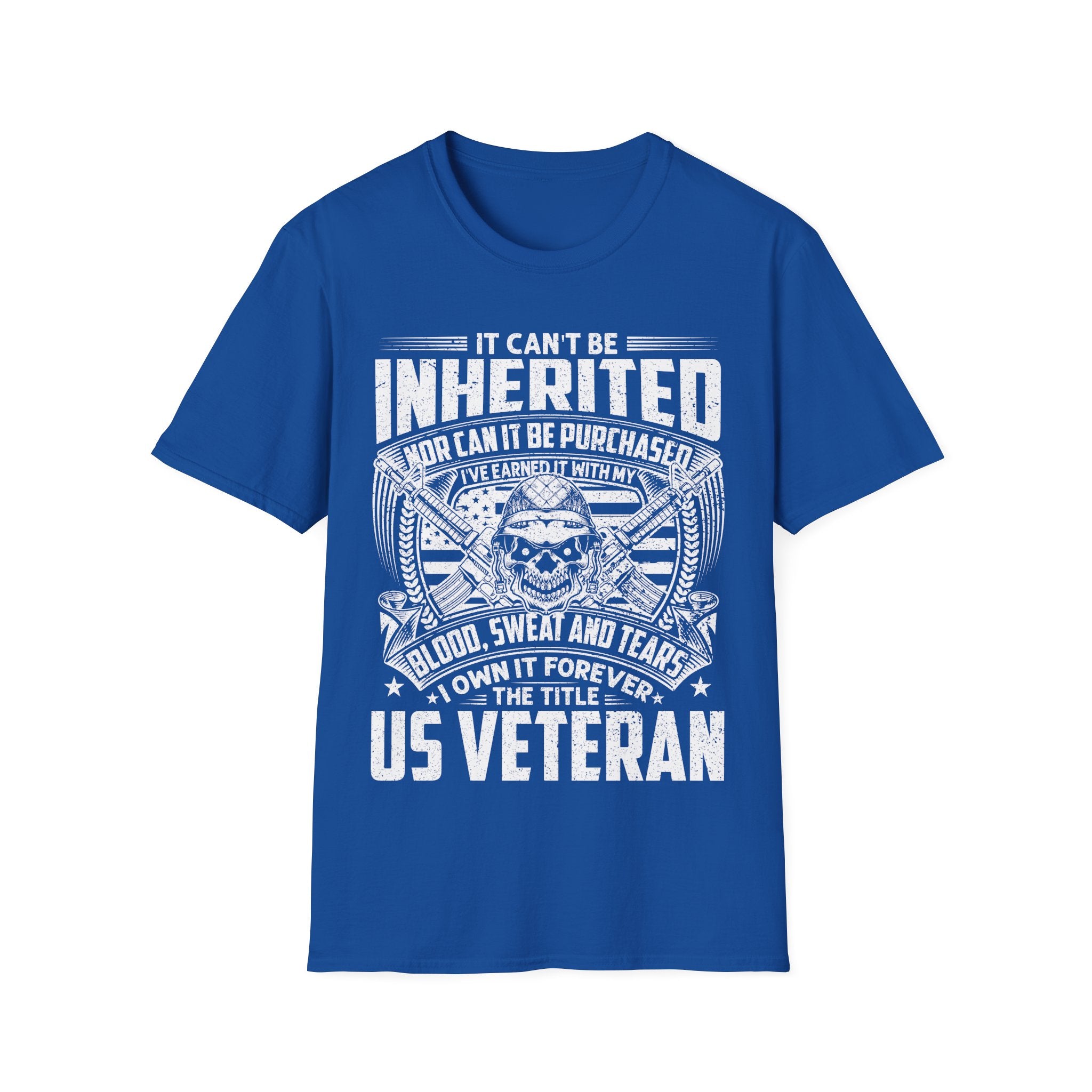 US Veteran I Earned the Title Shirt Blood Sweat and Tears Military Tee