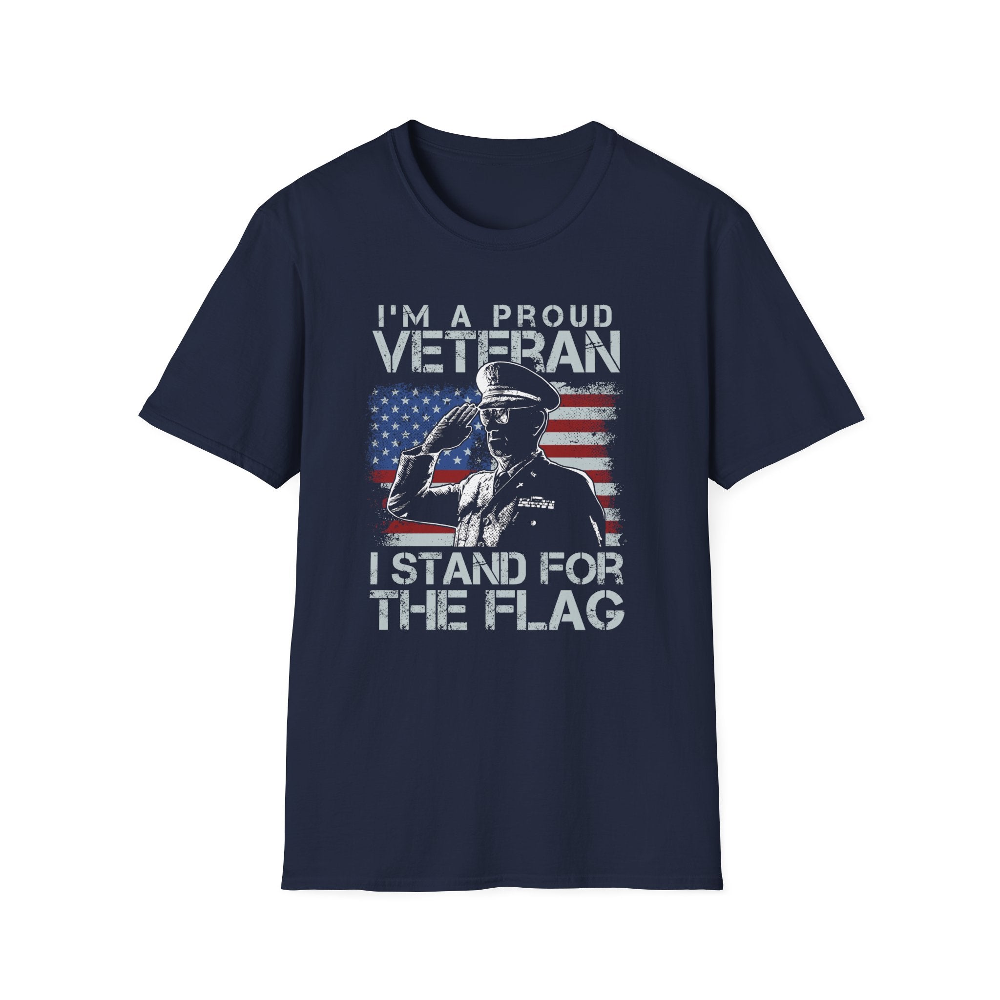 Proud Veteran I Stand for the Flag American Military Patriotic Shirt