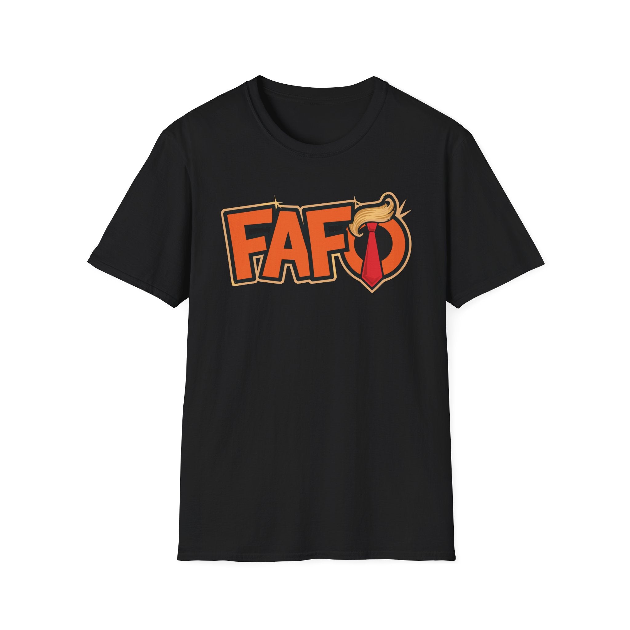 Black MAGA themed funny FAFO political shirt
