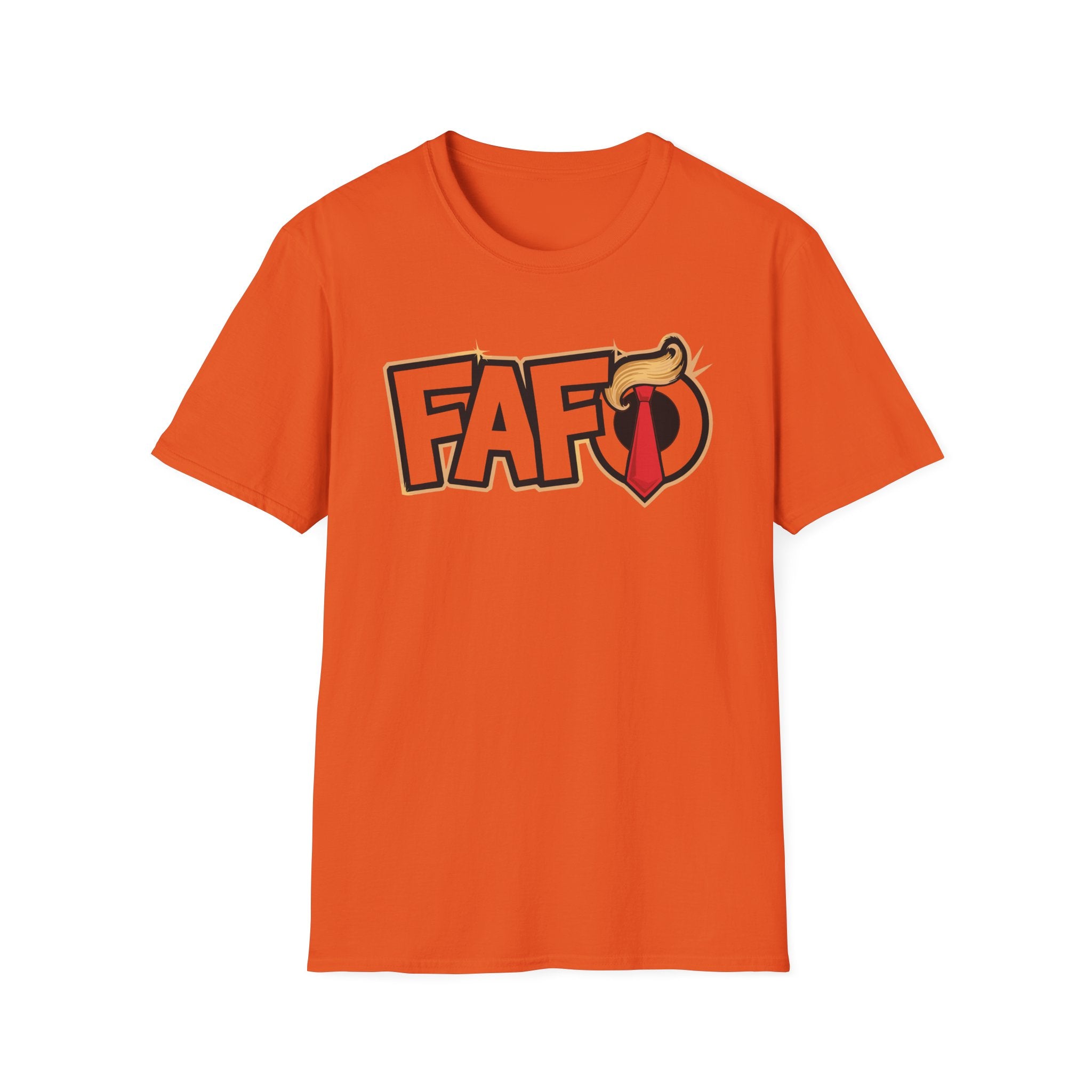 Orange MAGA themed funny FAFO political shirt