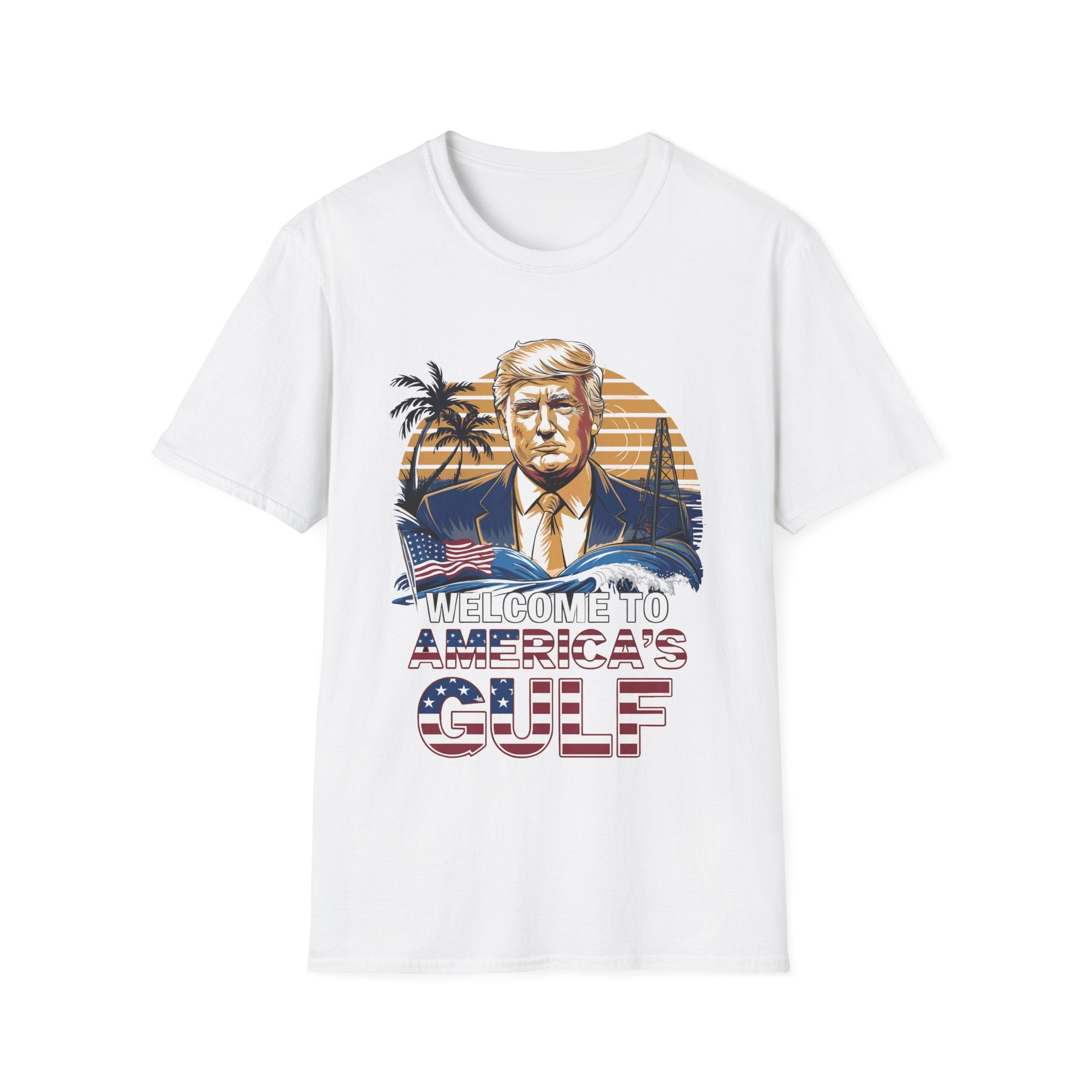 White Funny Trump Welcome to Americas Gulf shirt